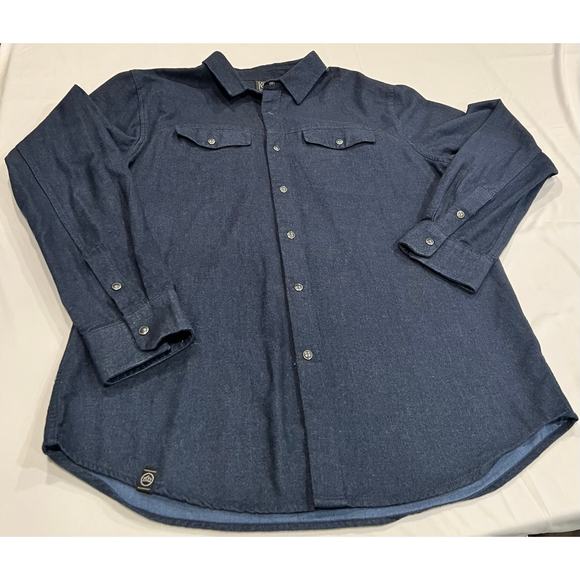 Stormtech performance men denim snap button - Picture 1 of 6